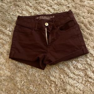 American Eagle Woman’s Maroon jeans shorts